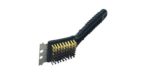 2 in 1 steel and brass rope brush