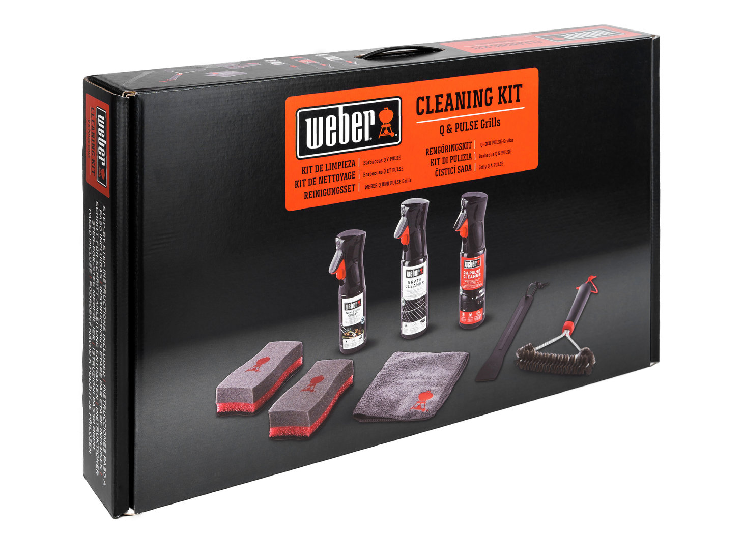 Charcoal grill cleaning kit